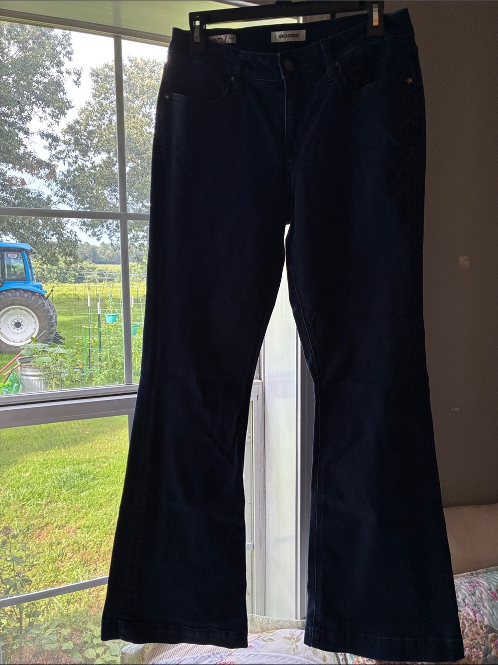 Vigoss Dark Navy Bootcut Denim Jeans Sz 28
